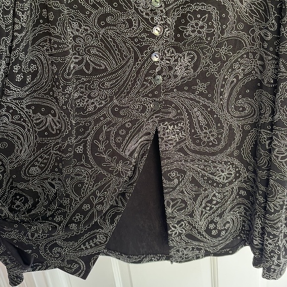 Briggs New York, Petite large, black and white maxi skirt - Picture 4 of 5